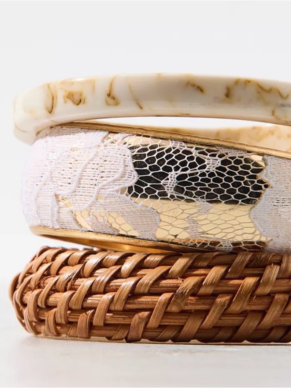 Urban Outfitters PalmaTextured Stacked Bracelet Set